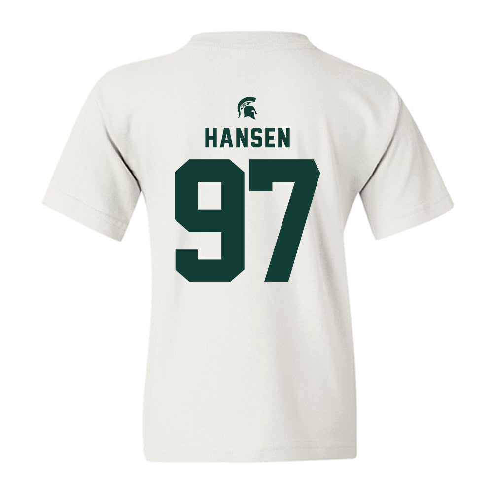 Michigan State - NCAA Football : Maverick Hansen - Classic Shersey Youth T-Shirt-1