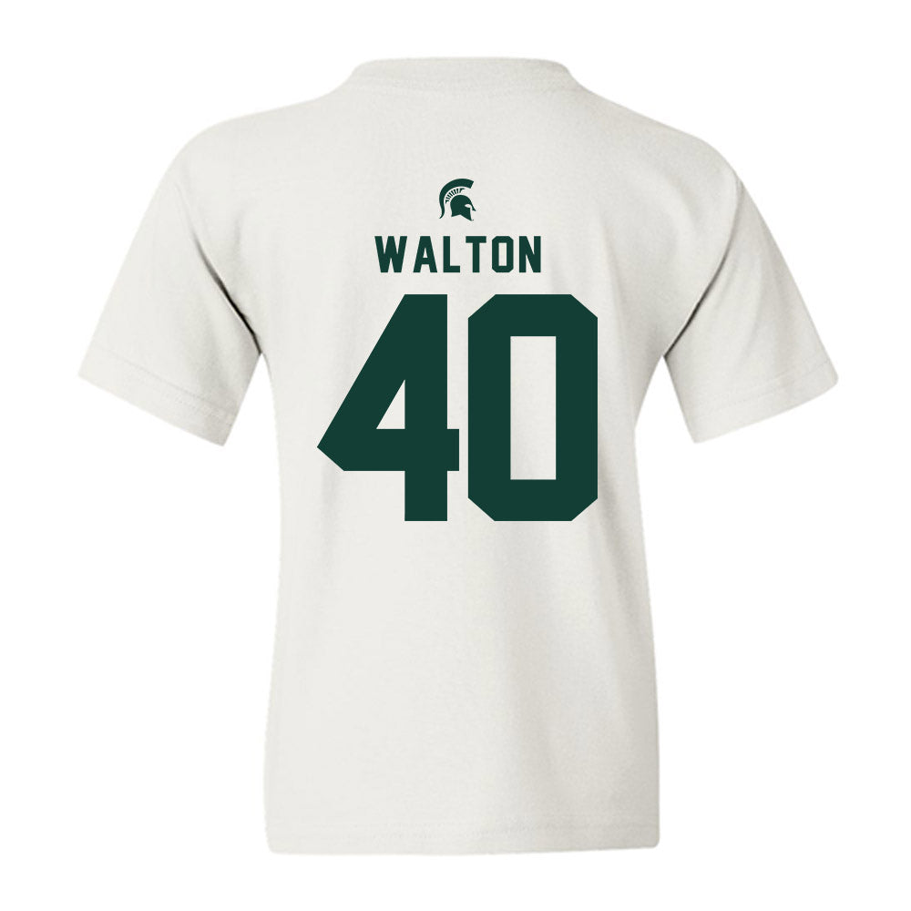Michigan State - NCAA Men's Basketball : Brennan Walton - Classic Shersey Youth T-Shirt-1