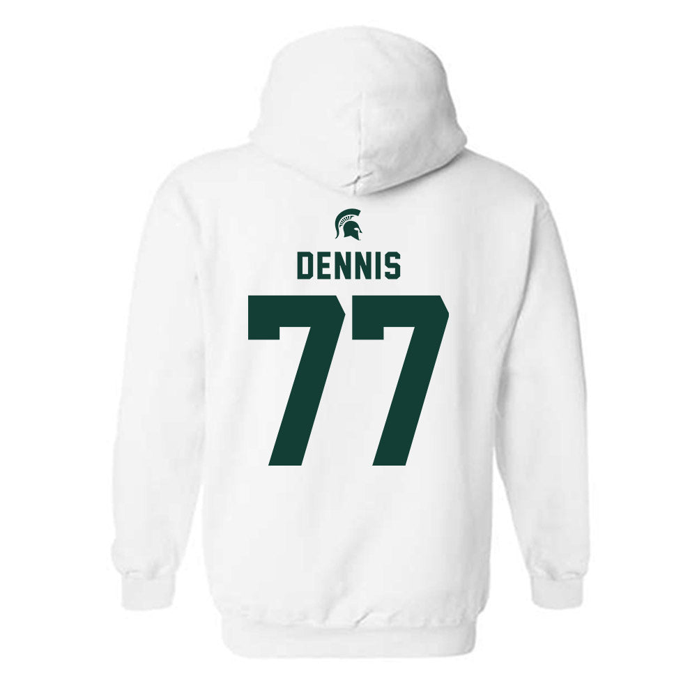 Michigan State - NCAA Football : Andrew Dennis - Classic Shersey Hooded Sweatshirt-1