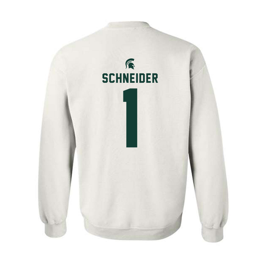 Michigan State - NCAA Women's Volleyball : Lia Schneider - Classic Shersey Crewneck Sweatshirt-1