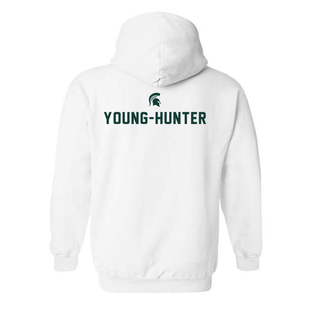 Michigan State - NCAA Women's Track & Field : Kelis Young-Hunter - Classic Shersey Hooded Sweatshirt-1