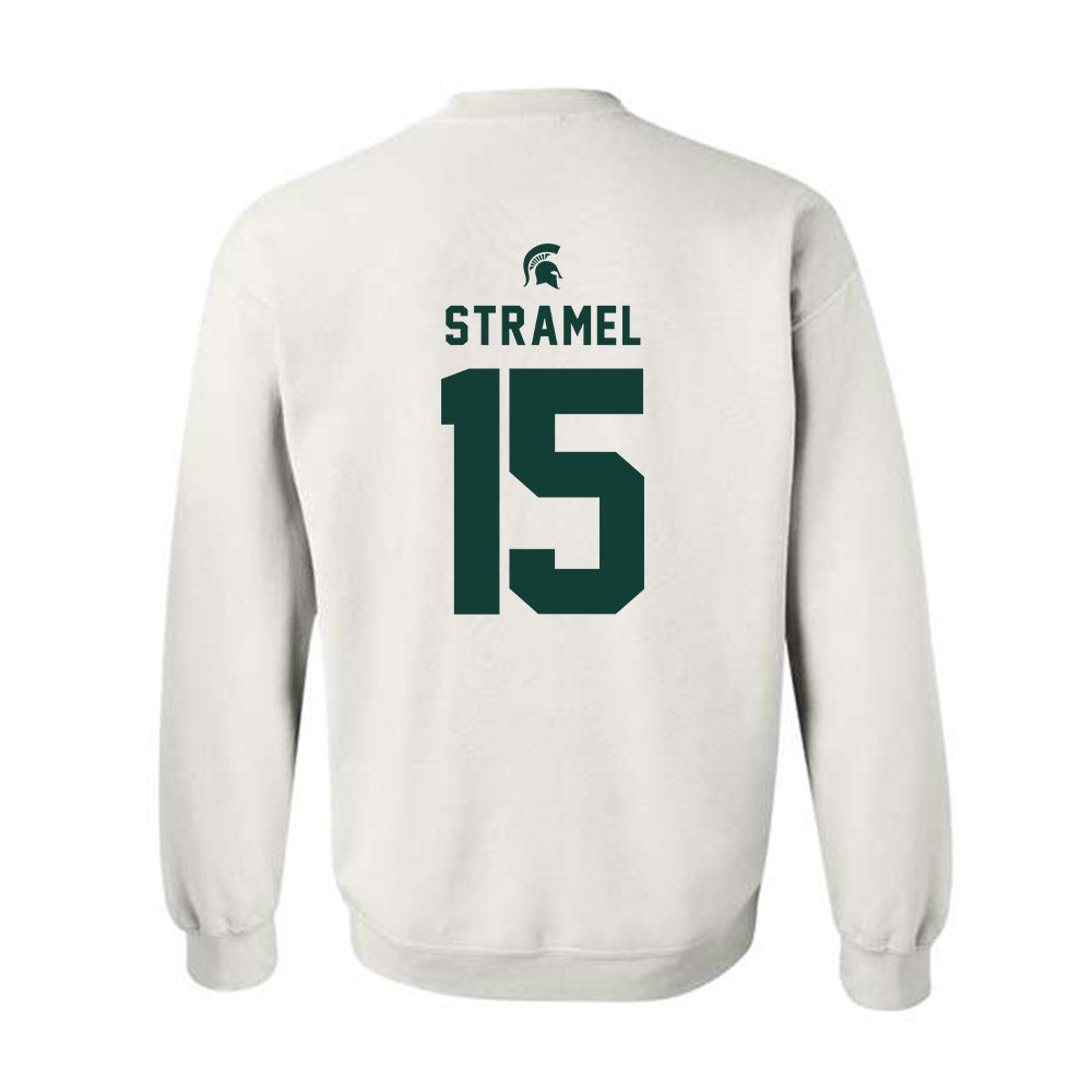 Michigan State - NCAA Men's Ice Hockey : Charlie Stramel - Classic Shersey Crewneck Sweatshirt-1