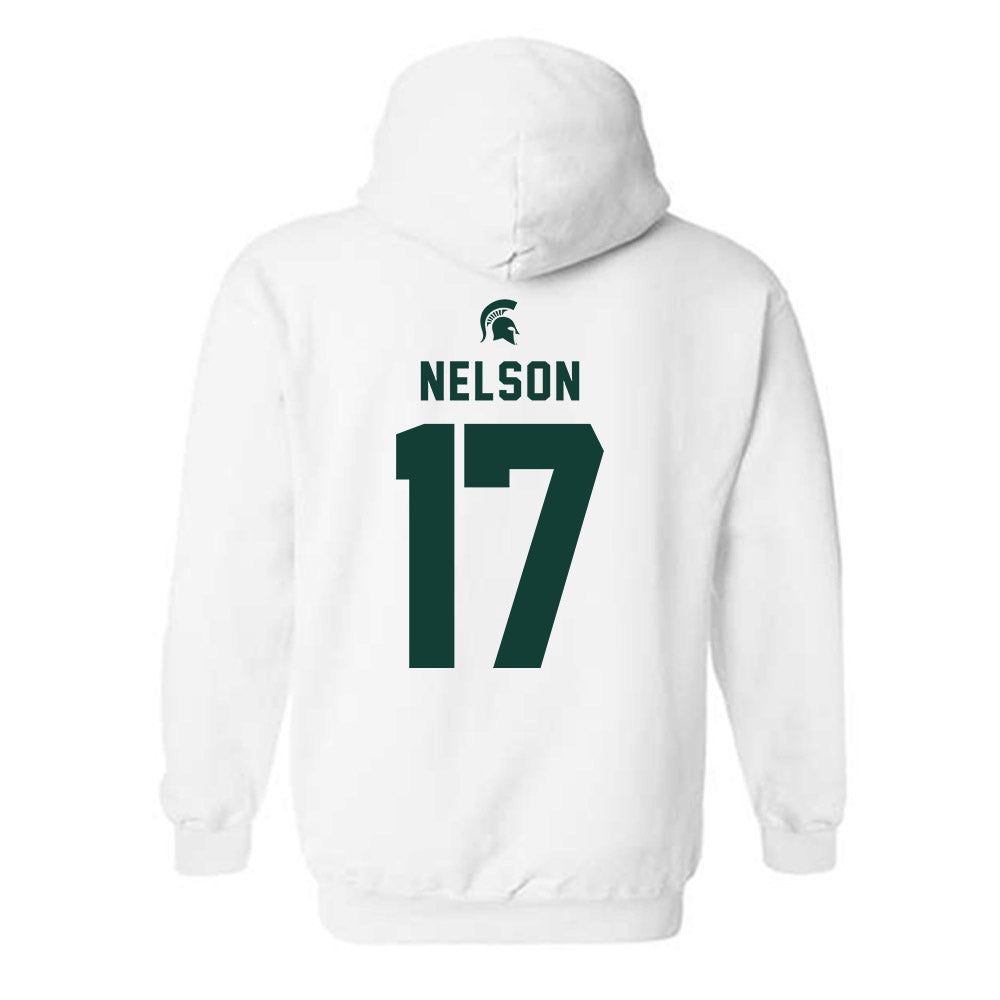 Michigan State - NCAA Men's Ice Hockey : Kaden Nelson - Classic Shersey Hooded Sweatshirt-1