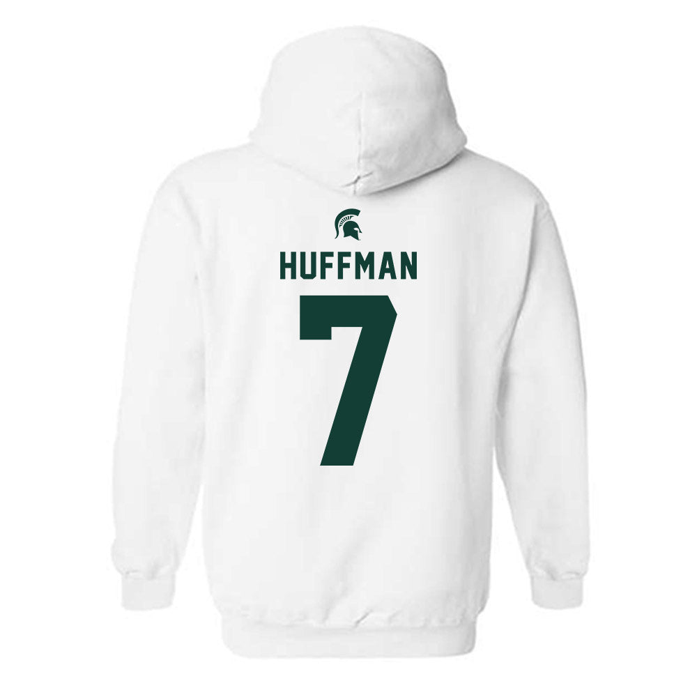 Michigan State - NCAA Baseball : Jaxon Huffman - Classic Shersey Hooded Sweatshirt-1