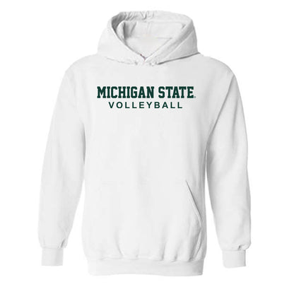 Michigan State - NCAA Women's Volleyball : Ky Clayton - Classic Shersey Hooded Sweatshirt-0