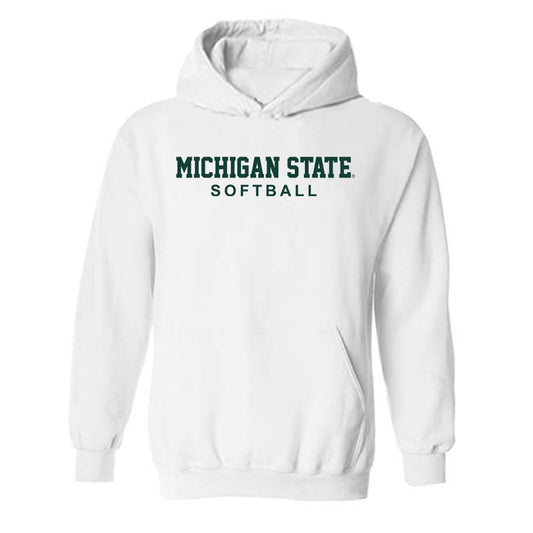 Michigan State - NCAA Softball : Ella Cunningham - Classic Shersey Hooded Sweatshirt-0