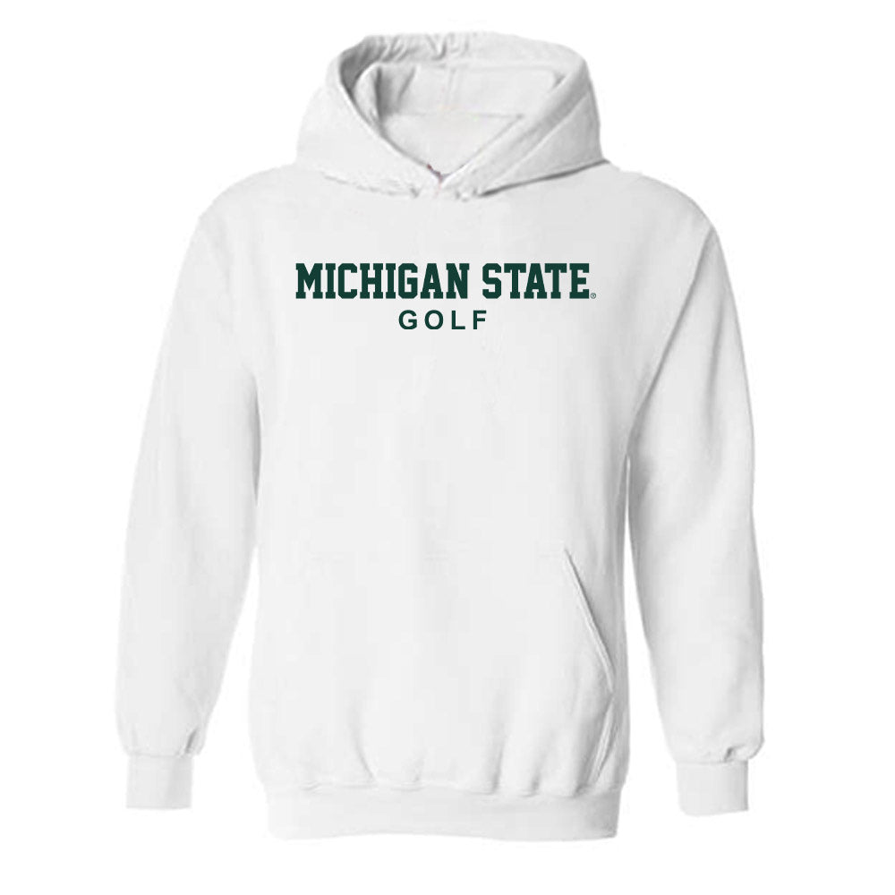 Michigan State - NCAA Men's Golf : August Meekhof - Classic Shersey Hooded Sweatshirt-0