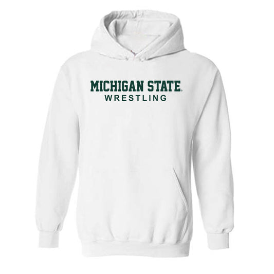 Michigan State - NCAA Wrestling : Darius Marines - Classic Shersey Hooded Sweatshirt-0
