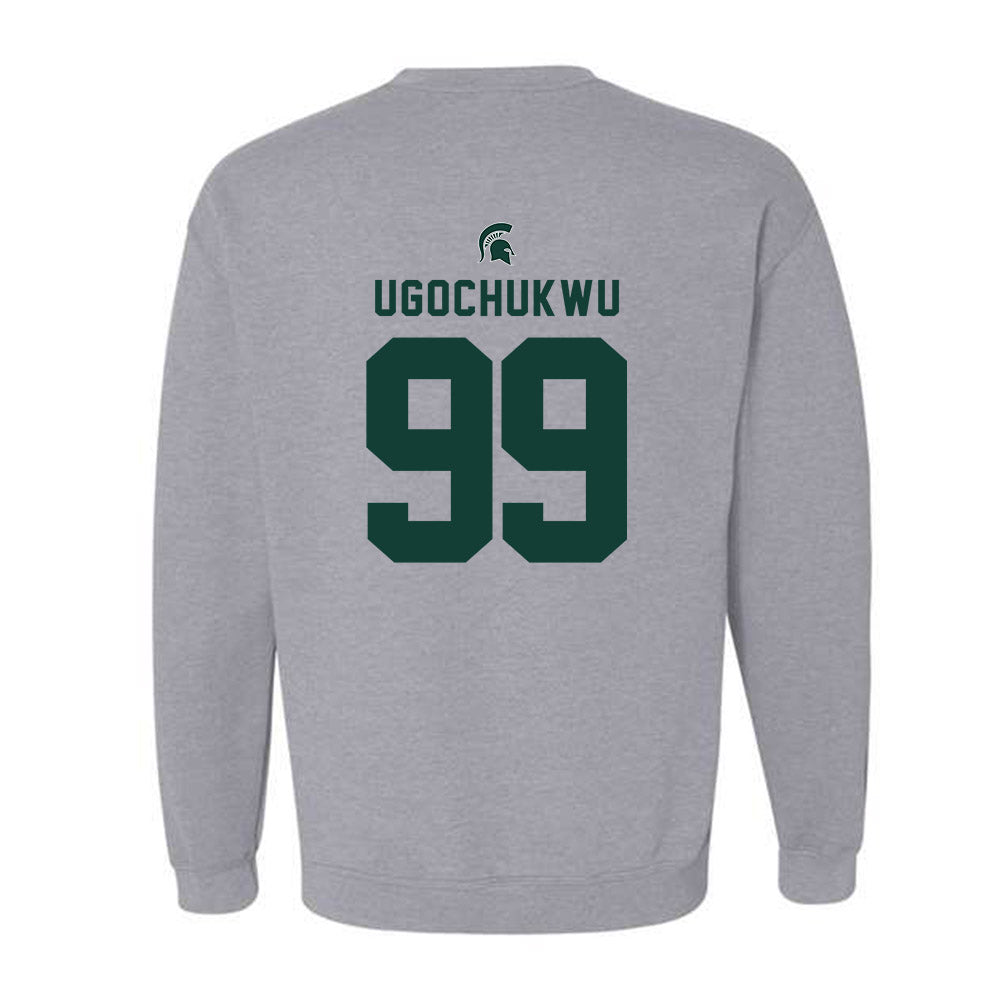 Michigan State - NCAA Men's Basketball : Divine-Collins Ugochukwu - Generic Shersey Crewneck Sweatshirt-1