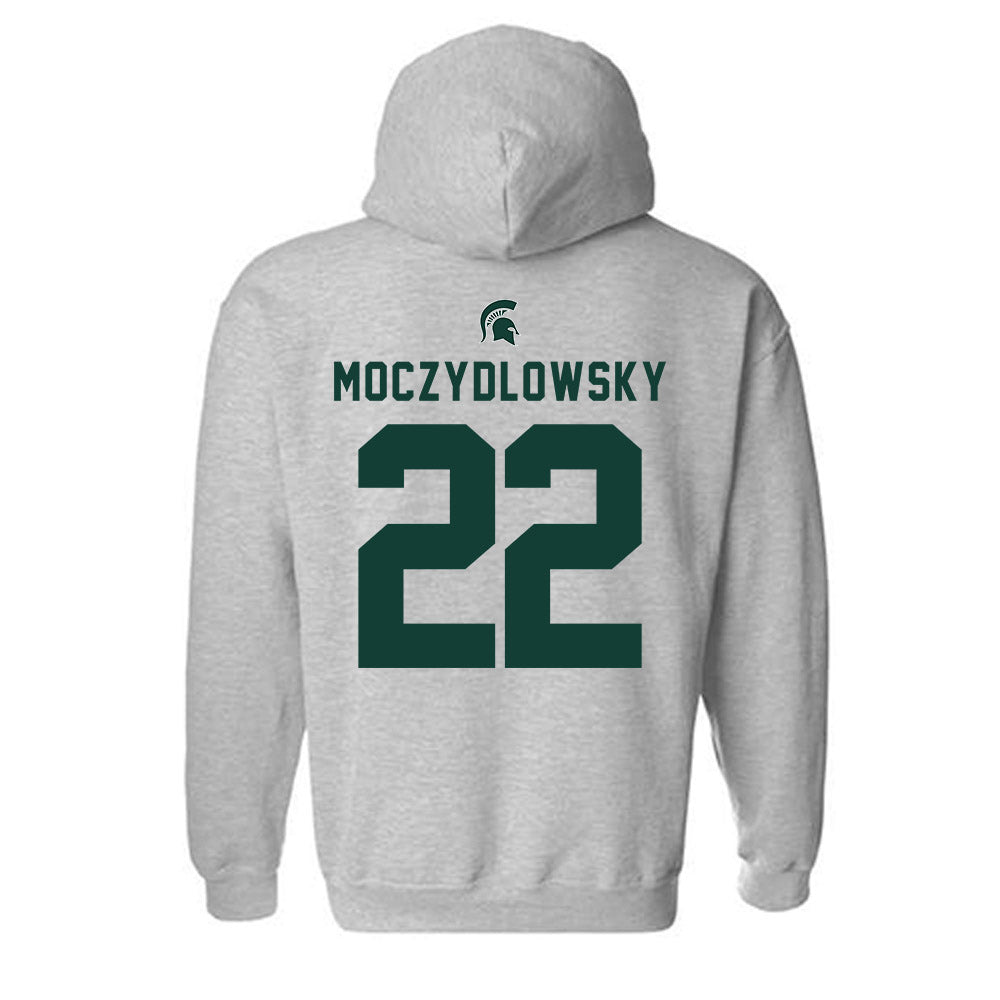 Michigan State - NCAA Baseball : Gavin Moczydlowsky - Generic Shersey Hooded Sweatshirt