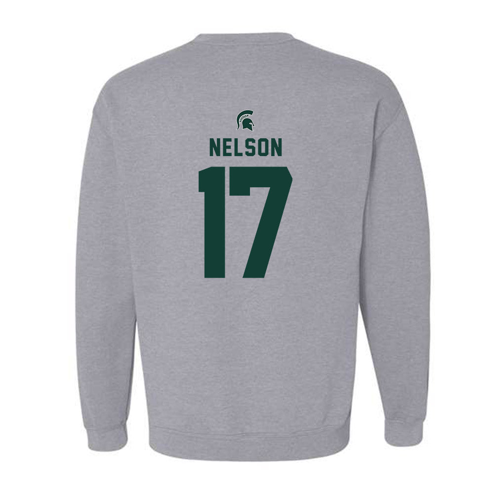 Michigan State - NCAA Men's Ice Hockey : Kaden Nelson - Generic Shersey Crewneck Sweatshirt-1