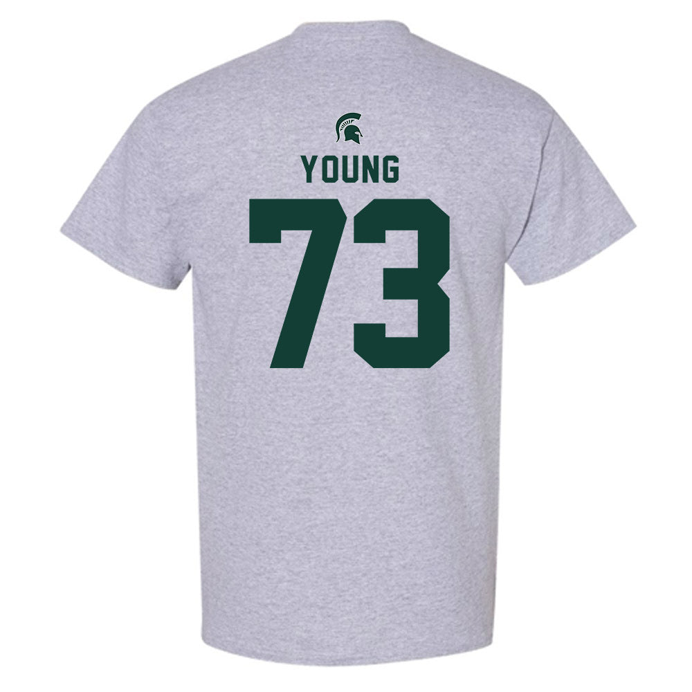 Michigan State - NCAA Football : Rustin Young - Generic Shersey T-Shirt-1