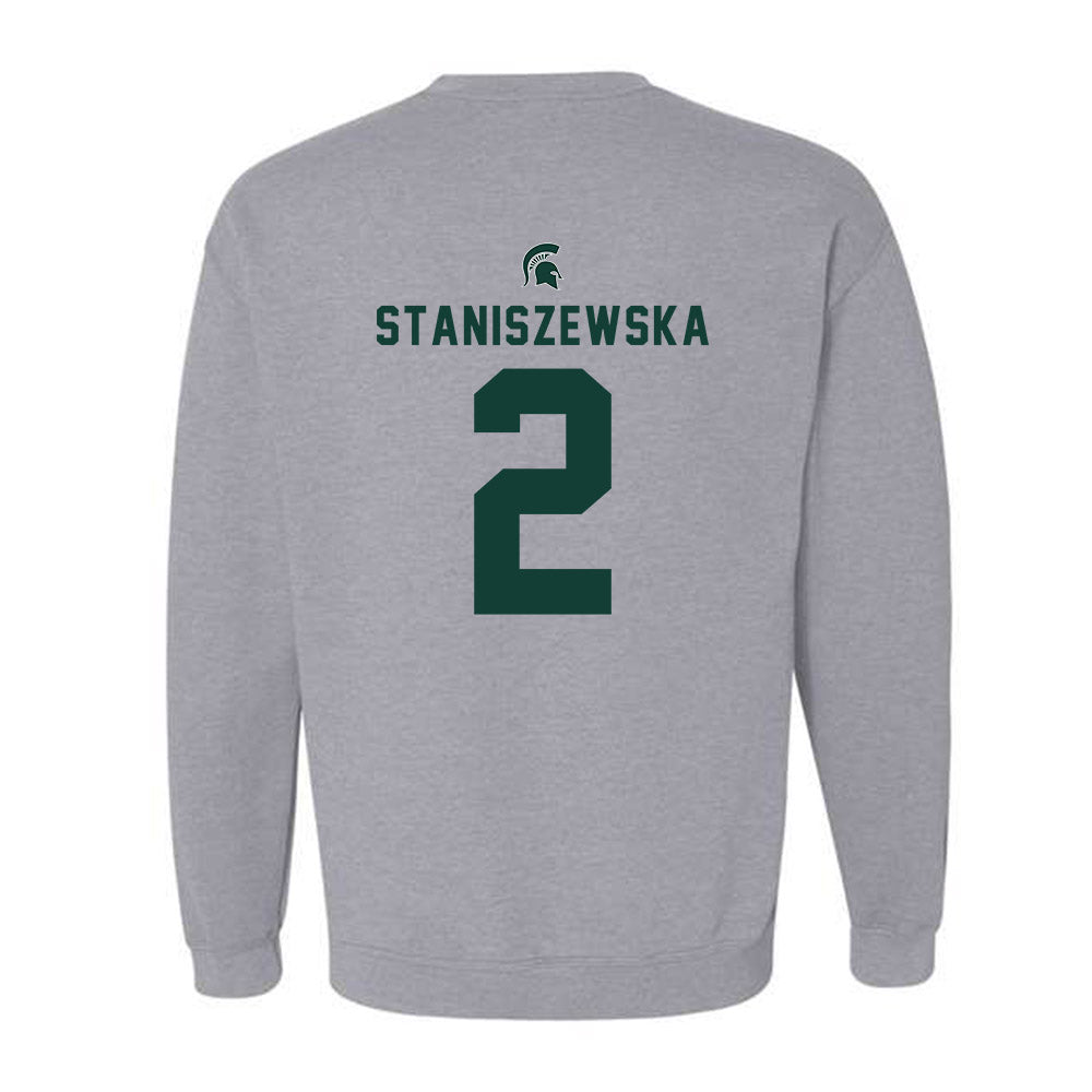 Michigan State - NCAA Women's Volleyball : Karolina Staniszewska - Generic Shersey Crewneck Sweatshirt