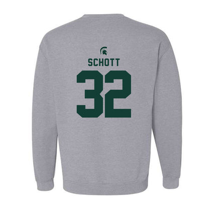 Michigan State - NCAA Football : James Schott - Generic Shersey Crewneck Sweatshirt