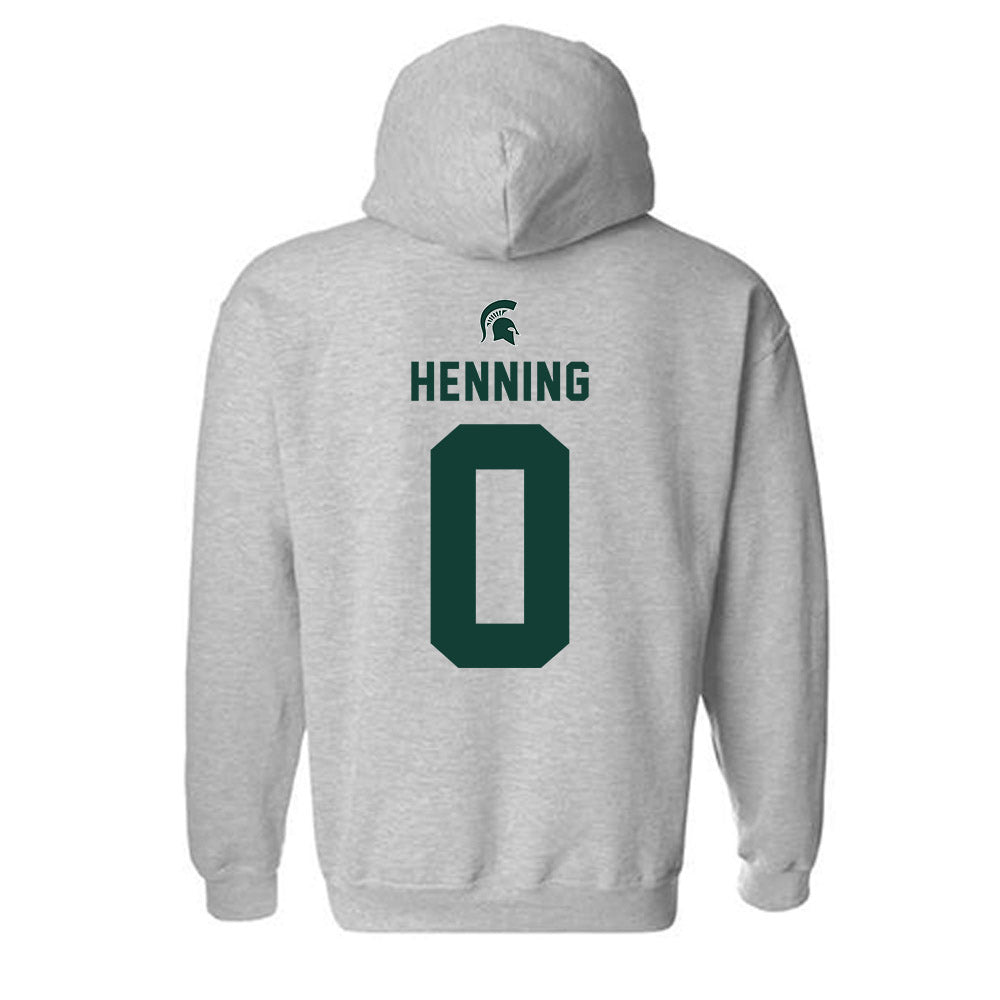 Michigan State - NCAA Women's Soccer : Noelle Henning - Generic Shersey Hooded Sweatshirt-1
