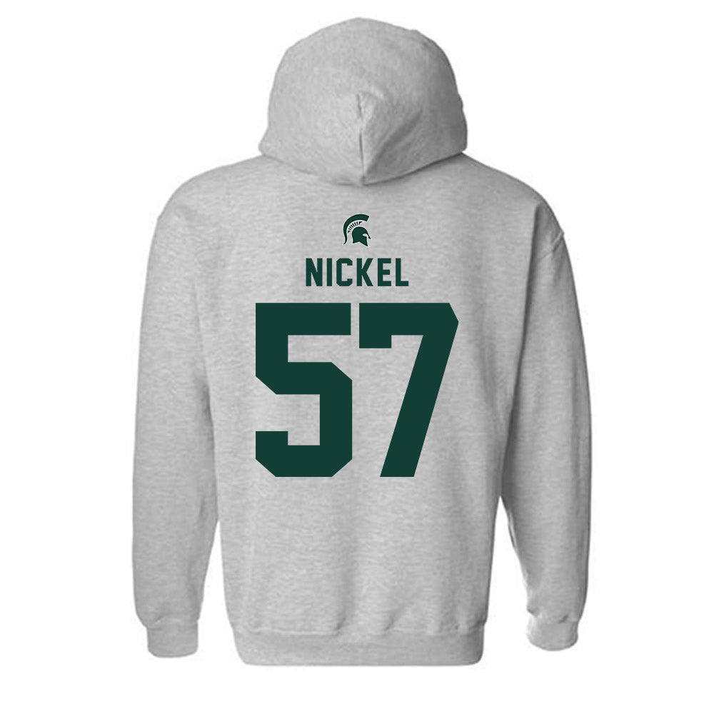 Michigan State - NCAA Football : Mason Nickel - Generic Shersey Hooded Sweatshirt