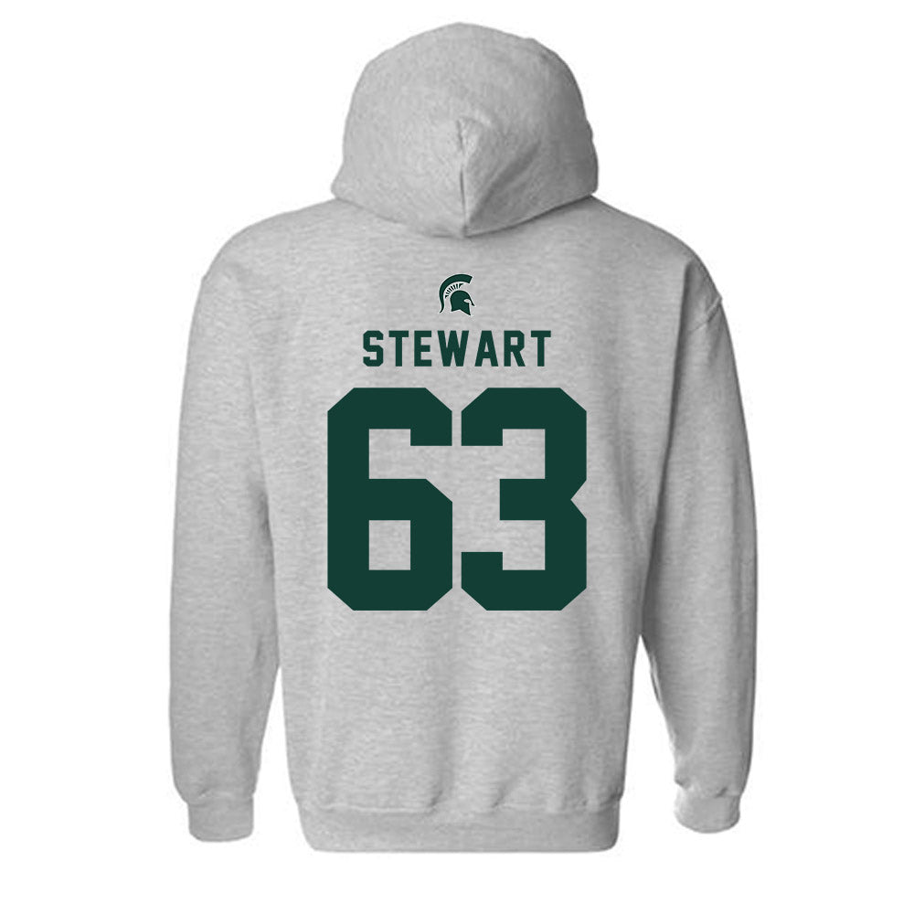 Michigan State - NCAA Football : Payton Stewart - Generic Shersey Hooded Sweatshirt