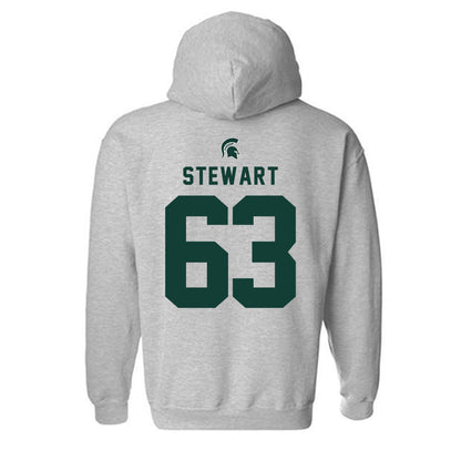 Michigan State - NCAA Football : Payton Stewart - Generic Shersey Hooded Sweatshirt