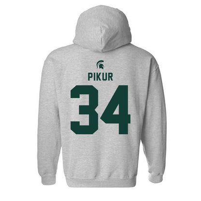 Michigan State - NCAA Baseball : Logan Pikur - Generic Shersey Hooded Sweatshirt