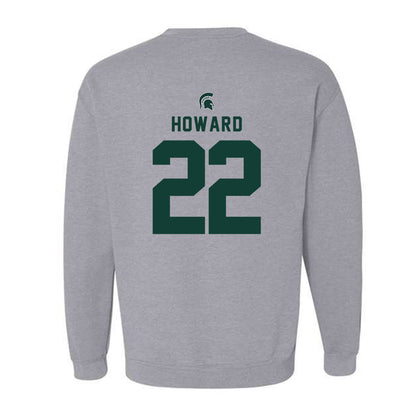 Michigan State - NCAA Men's Ice Hockey : Isaac Howard - Generic Shersey Crewneck Sweatshirt-1