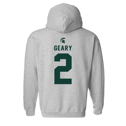 Michigan State - NCAA Men's Ice Hockey : Patrick Geary - Generic Shersey Hooded Sweatshirt-1