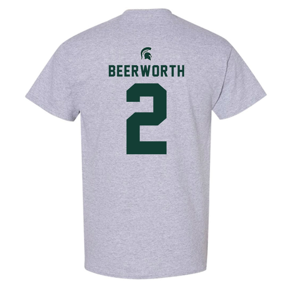 Michigan State - NCAA Women's Soccer : Sofia Beerworth - Generic Shersey T-Shirt-1