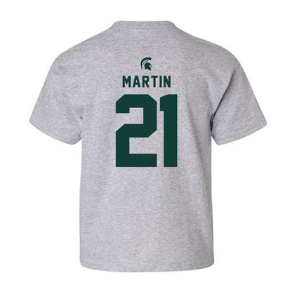 Michigan State - NCAA Women's Soccer : Maleeya Martin - Generic Shersey Youth T-Shirt-1