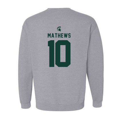 Michigan State - NCAA Women's Soccer : Emily Mathews - Generic Shersey Crewneck Sweatshirt