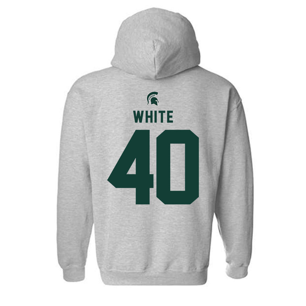 Michigan State - NCAA Football : DeJae White - Generic Shersey Hooded Sweatshirt-1
