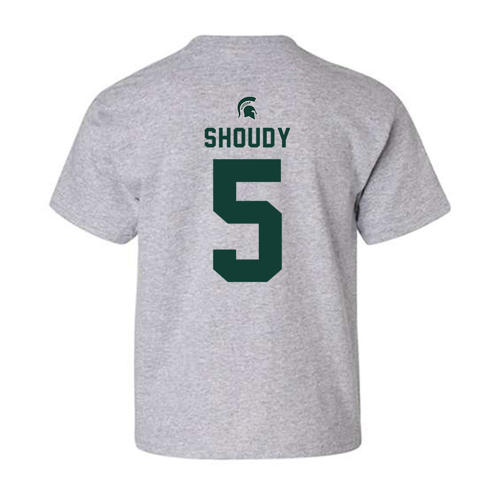 Michigan State - NCAA Men's Ice Hockey : Travis Shoudy - Generic Shersey Youth T-Shirt-1