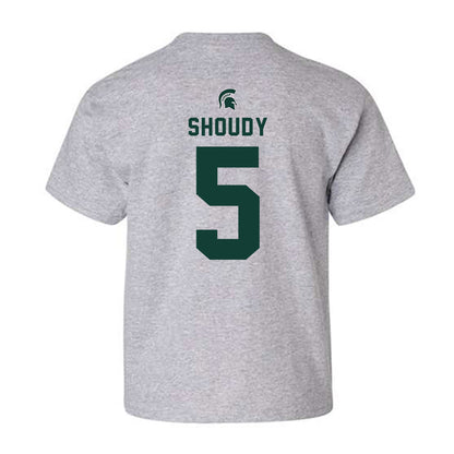 Michigan State - NCAA Men's Ice Hockey : Travis Shoudy - Generic Shersey Youth T-Shirt-1