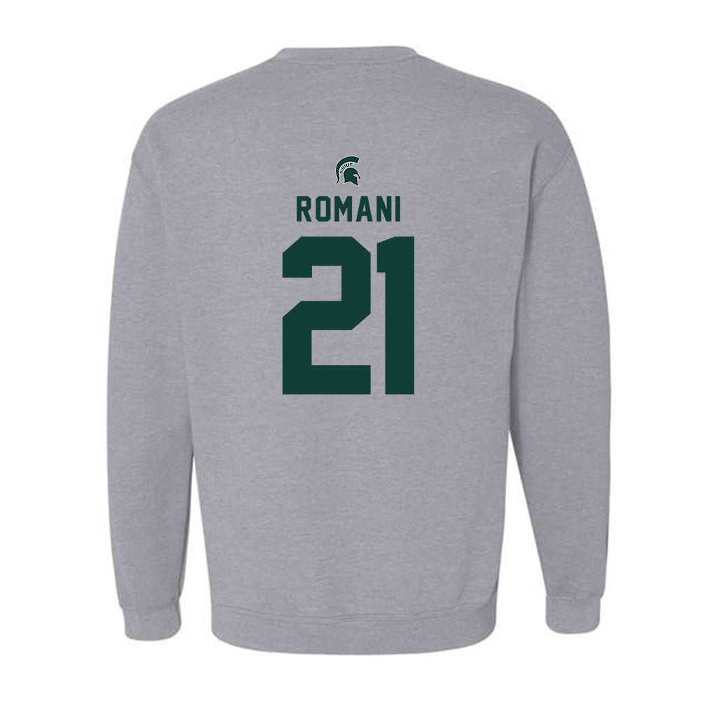Michigan State - NCAA Men's Ice Hockey : Anthony Romani - Generic Shersey Crewneck Sweatshirt-1