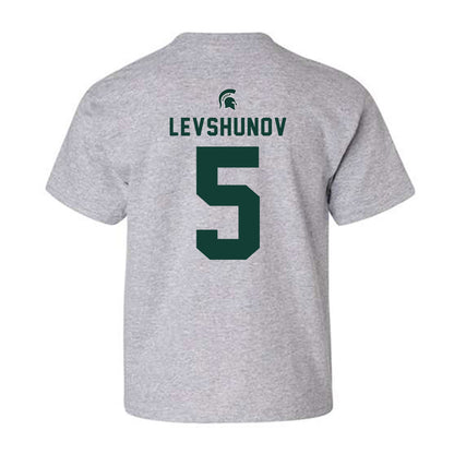 Michigan State - NCAA Men's Ice Hockey : Artyom Levshunov - Generic Shersey Youth T-Shirt-1