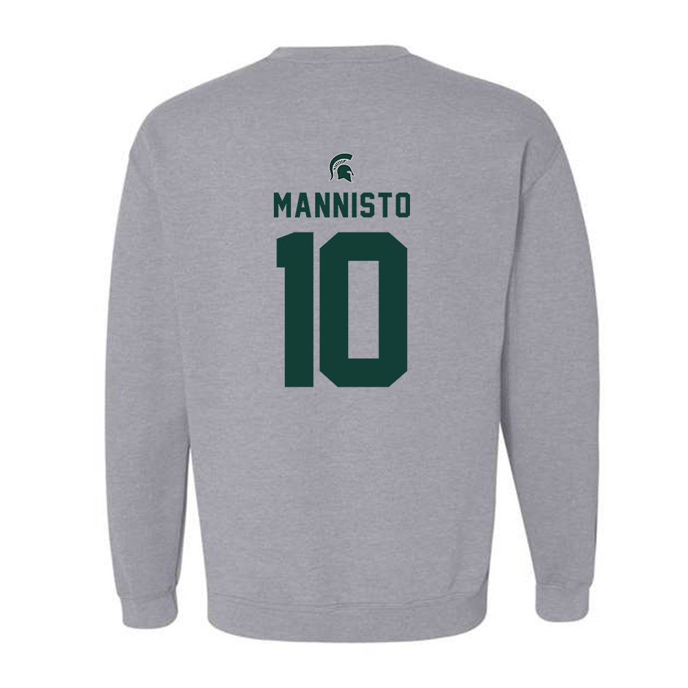 Michigan State - NCAA Men's Ice Hockey : Tommi Mannisto - Generic Shersey Crewneck Sweatshirt-1