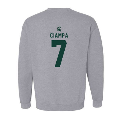 Michigan State - NCAA Women's Soccer : Aubree Ciampa - Generic Shersey Crewneck Sweatshirt-1