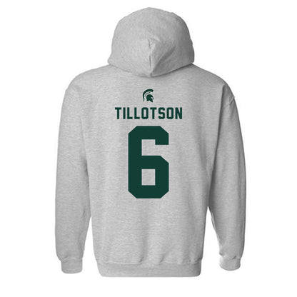 Michigan State - NCAA Women's Soccer : Remini Tillotson - Generic Shersey Hooded Sweatshirt-1