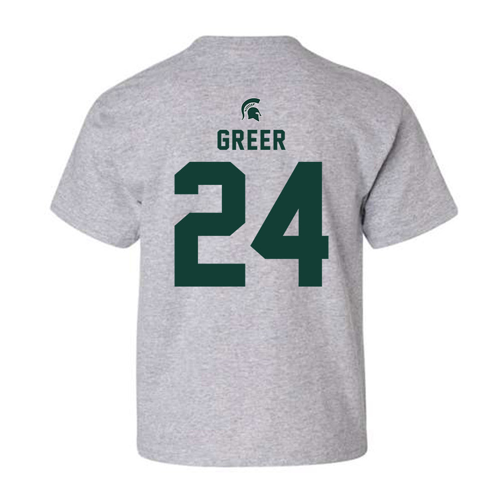 Michigan State - NCAA Softball : Hannah Greer - Generic Shersey Youth T-Shirt