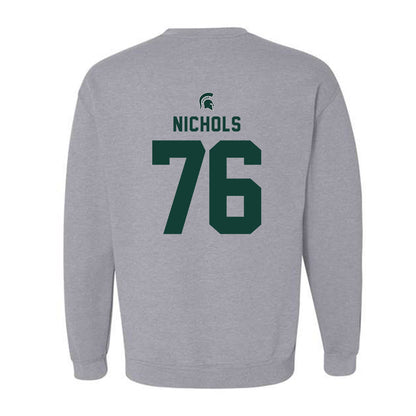 Michigan State - NCAA Football : Drew Nichols - Generic Shersey Crewneck Sweatshirt-1
