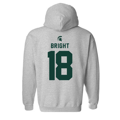 Michigan State - NCAA Baseball : Noah Bright - Generic Shersey Hooded Sweatshirt