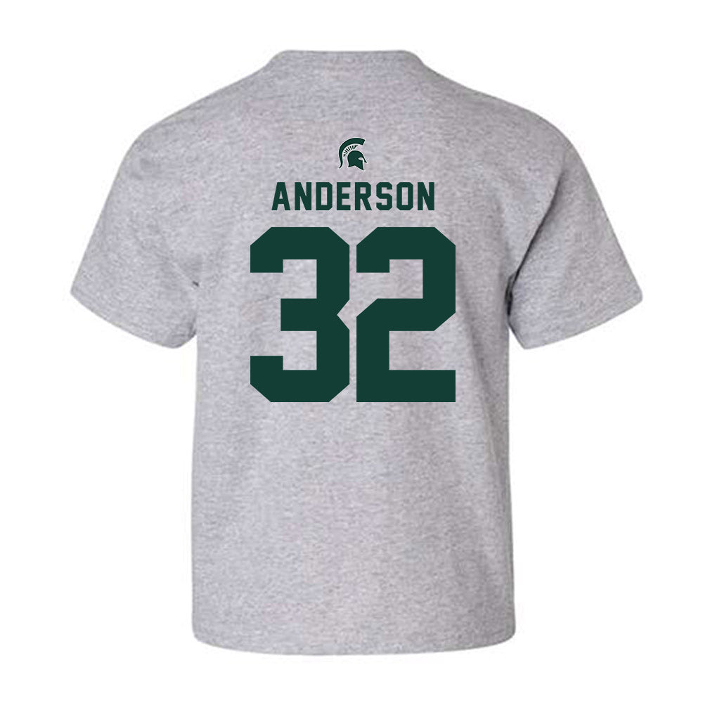 Michigan State - NCAA Men's Soccer : David Anderson - Generic Shersey Youth T-Shirt-1