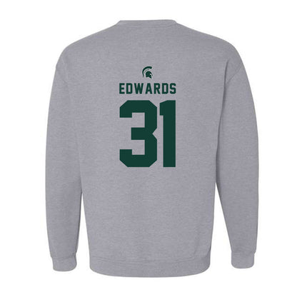 Michigan State - NCAA Football : Deuce Edwards - Generic Shersey Crewneck Sweatshirt-1