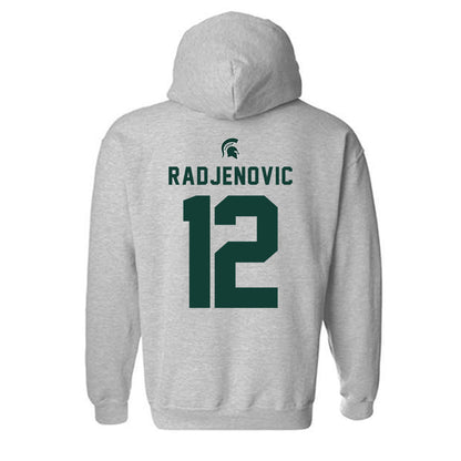 Michigan State - NCAA Men's Tennis : Vuk Radjenovic - Generic Shersey Hooded Sweatshirt-1