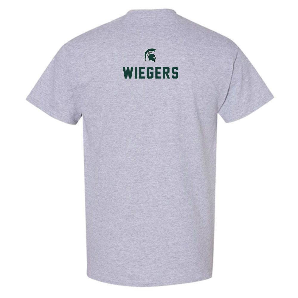Michigan State - NCAA Women's Track & Field : Abbie Wiegers - Generic Shersey T-Shirt-1