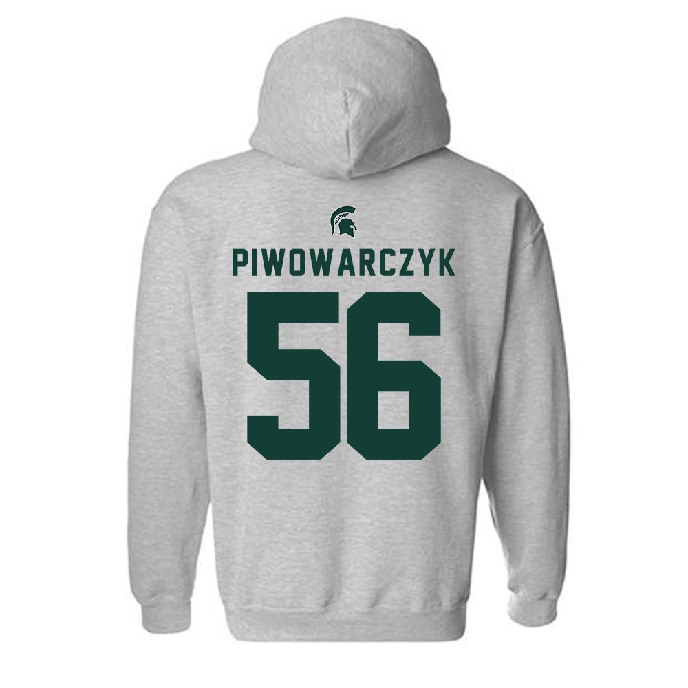 Michigan State - NCAA Football : Christopher Piwowarczyk - Generic Shersey Hooded Sweatshirt