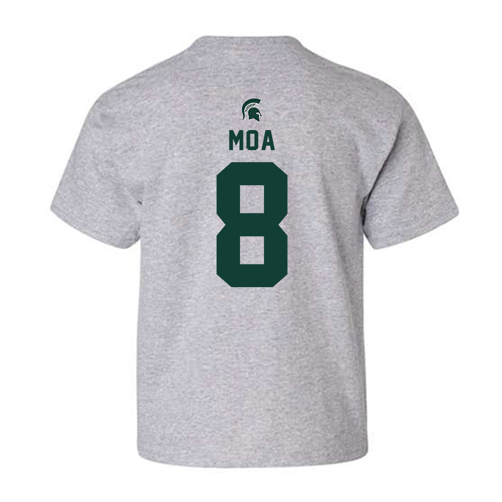 Michigan State - NCAA Football : Aisea Moa - Generic Shersey Youth T-Shirt-1