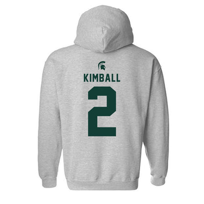 Michigan State - NCAA Women's Basketball : Abbey Kimball - Generic Shersey Hooded Sweatshirt