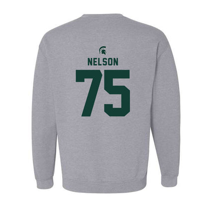 Michigan State - NCAA Football : Ben Nelson - Generic Shersey Crewneck Sweatshirt