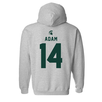 Michigan State - NCAA Men's Soccer : Joshua Adam - Generic Shersey Hooded Sweatshirt