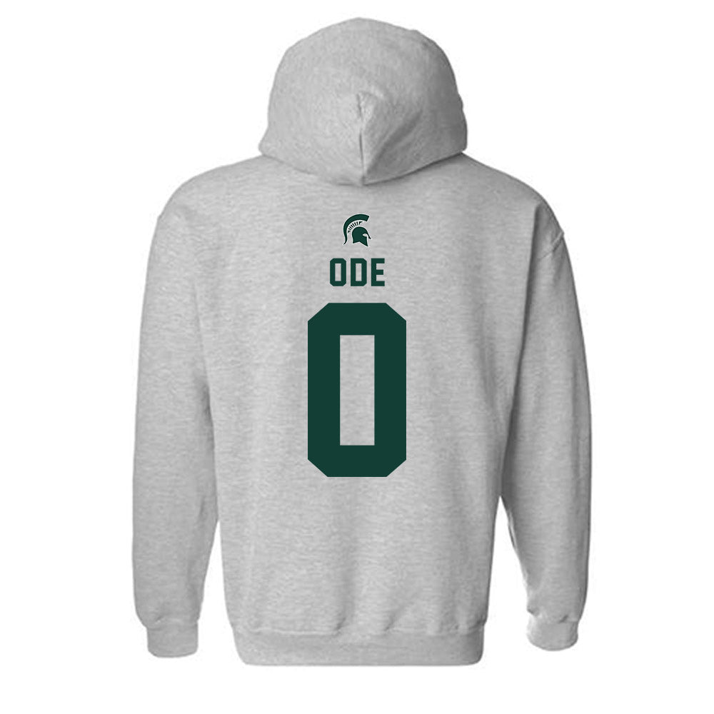 Michigan State - NCAA Women's Basketball : Jordan Ode - Generic Shersey Hooded Sweatshirt-1