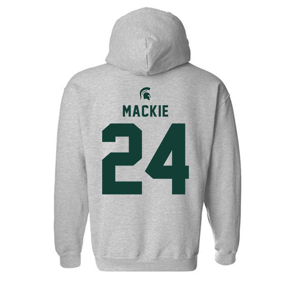 Michigan State - NCAA Men's Ice Hockey : Nathan Mackie - Generic Shersey Hooded Sweatshirt-1